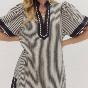 EBONY AND IVORY DRESS