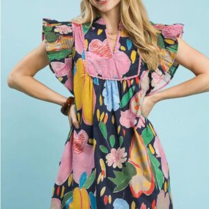WILDFLOWER WATERCOLOR DRESS