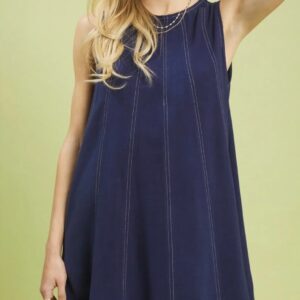 LOW COUNTRY LINES DRESS in navy or green