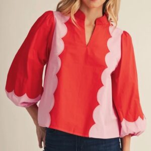LOVE AT FIRST SCALLOP TOP