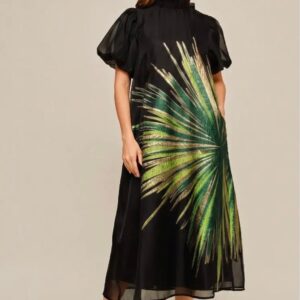 GILDED PALM DRESS