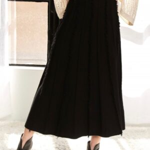 FRINGE SWEATER SKIRT